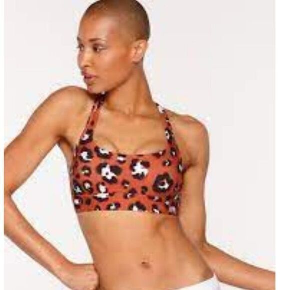 Lorna Jane Wildcat Compact Sports Bra Leopard - Picture 2 of 5